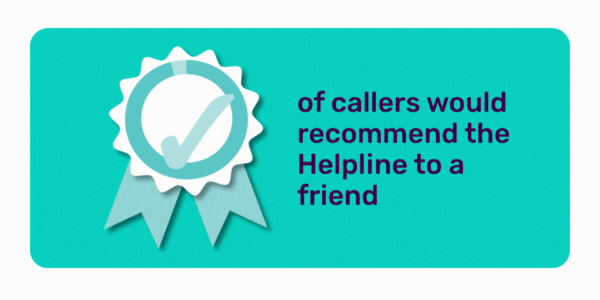 96% of callers recommend Beat's helplines to a friend.