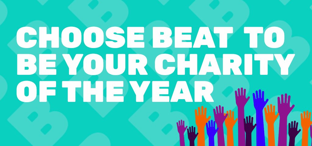 Choose Beat to be your charity of the year banner