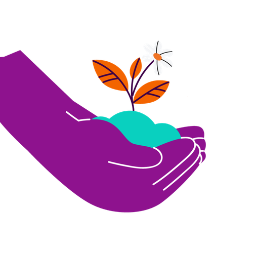 Hand plant illustration