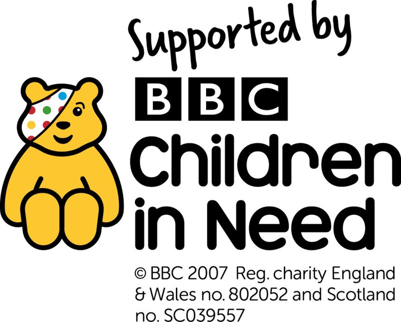 Supported by children in need